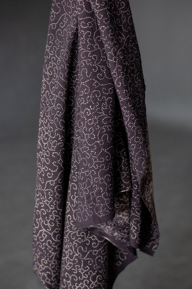 Elysian Ajrakh Indian Block Print Organic Cotton - Merchant & Mills - Simplifi Fabric