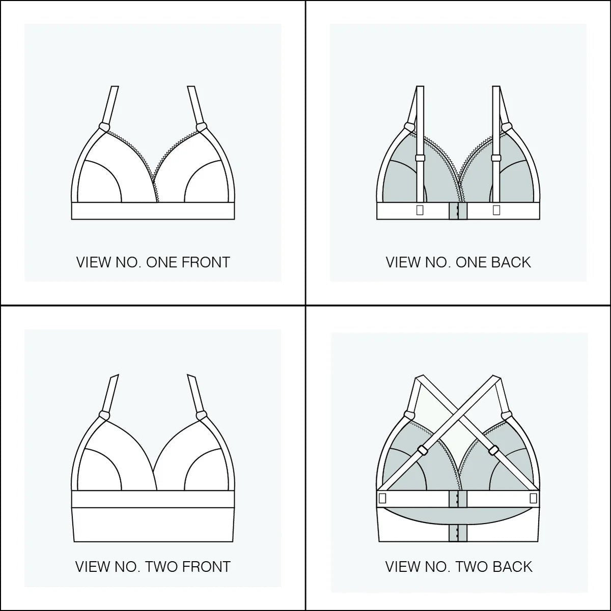 Euler Bralette - Paper Sewing Pattern - Sophie Hines - Simplifi Fabric