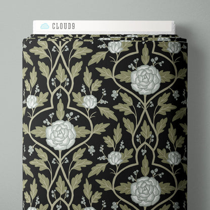Evening Arbor - Ebony - Twilight Reverie - Lisee Ree Designs - Cloud 9 Fabrics - Poplin - Simplifi Fabric