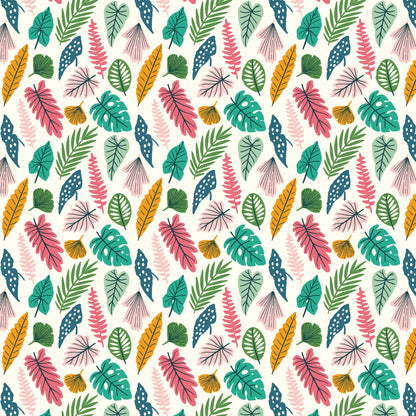 Exotic Leaves - Bohemian Paradise - Maria Galybina - Cloud 9 Fabrics - Poplin - Simplifi Fabric