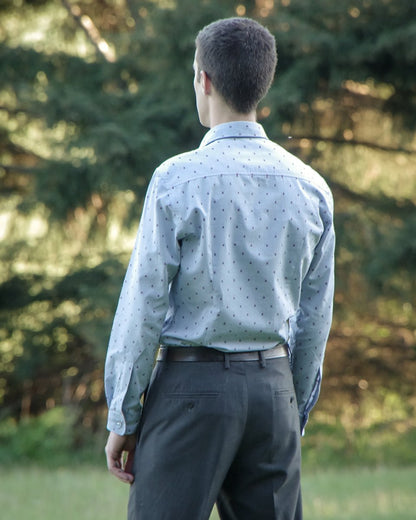 Fairfield Button - Up Shirt Mens PDF Sewing Pattern - Thread Theory - Simplifi Fabric