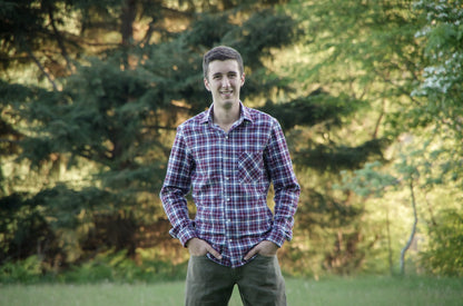 Fairfield Button - Up Shirt Mens PDF Sewing Pattern - Thread Theory - Simplifi Fabric