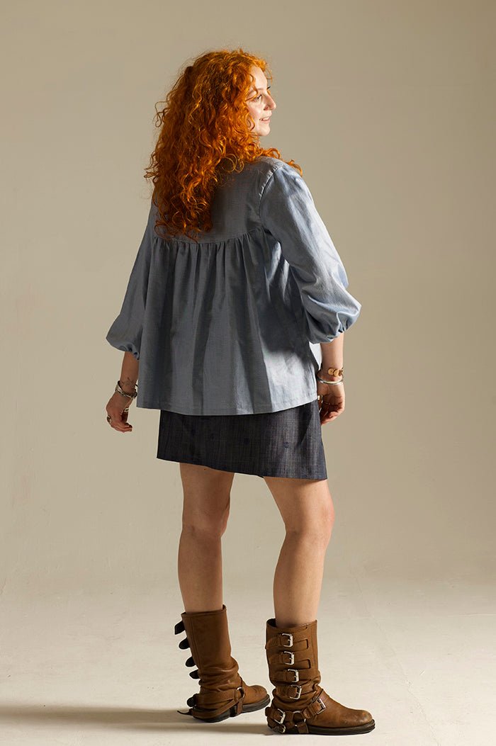 Felis Blouse - Paper Sewing Pattern - Sew Different - Simplifi Fabric