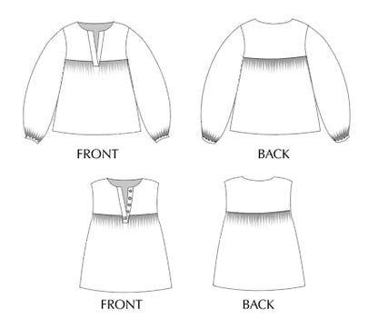 Felis Blouse - Paper Sewing Pattern - Sew Different