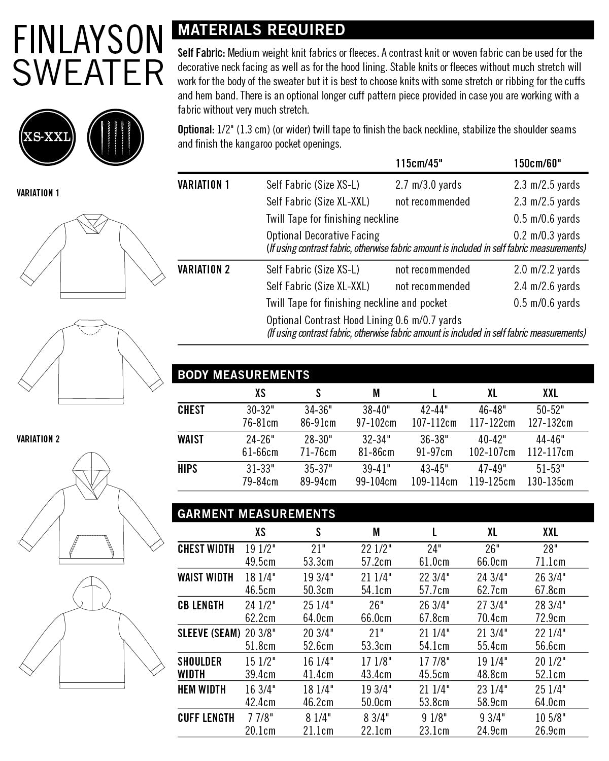 Finlayson Sweater Mens PDF Sewing Pattern - Thread Theory - Simplifi Fabric