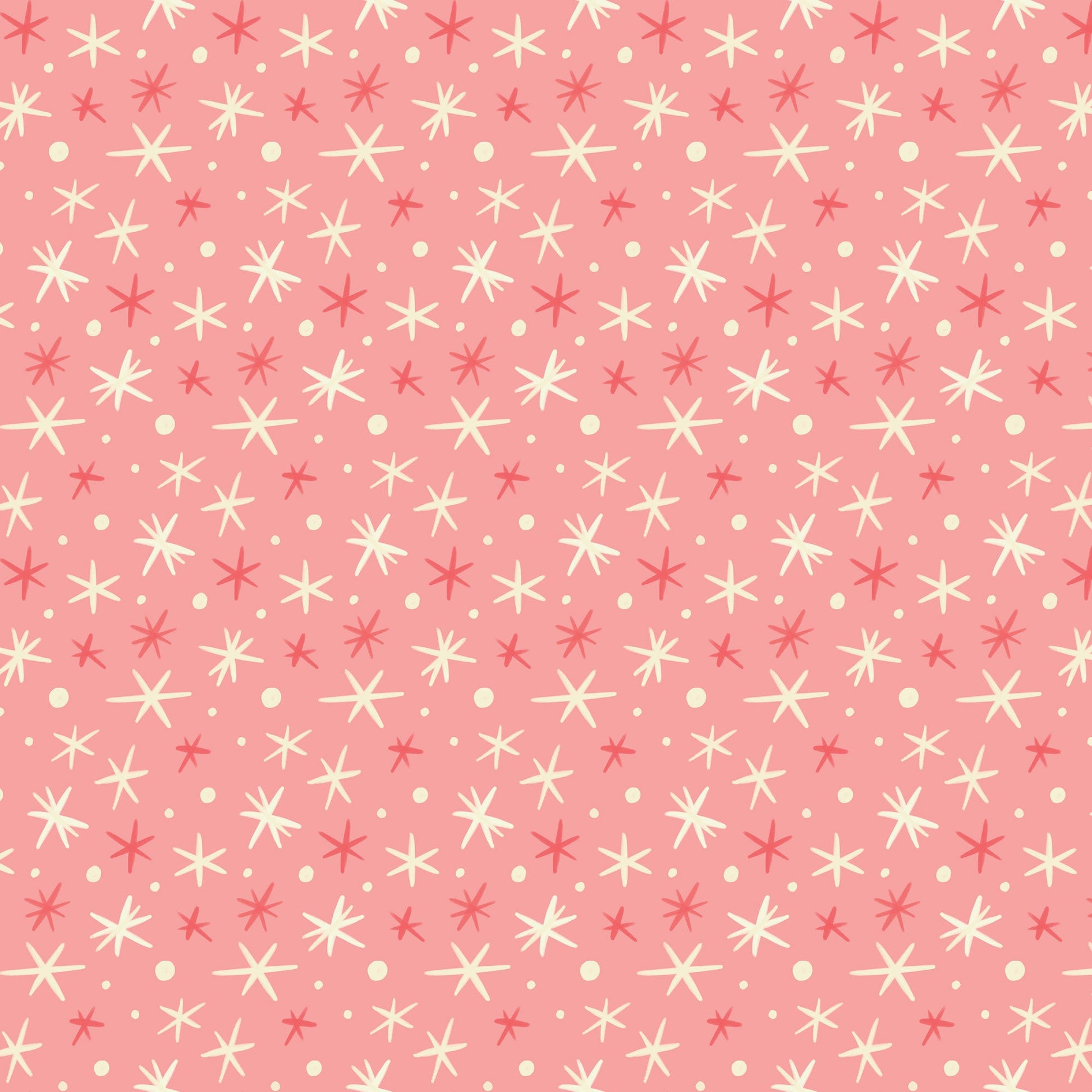 First Flurries - Pink - Bright Holiday - Charla Pettingill - Cloud 9 Fabrics - Poplin - Simplifi Fabric