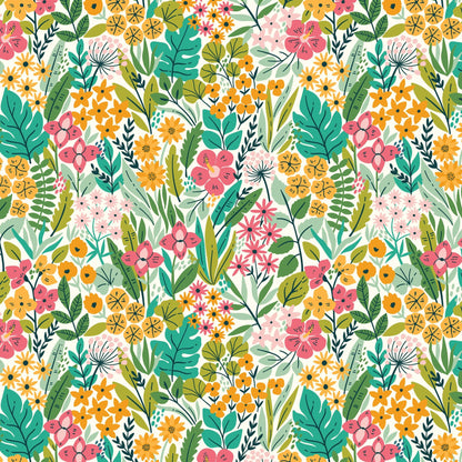 Floral Garden - Bohemian Paradise - Maria Galybina - Cloud 9 Fabrics - Poplin - Simplifi Fabric