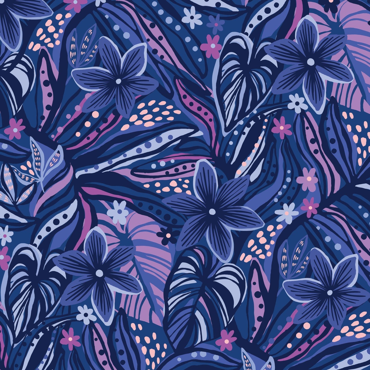 Floral Opulence - Wonder Jungle - Pip & Lo - Cloud 9 Fabrics - Poplin - Simplifi Fabric