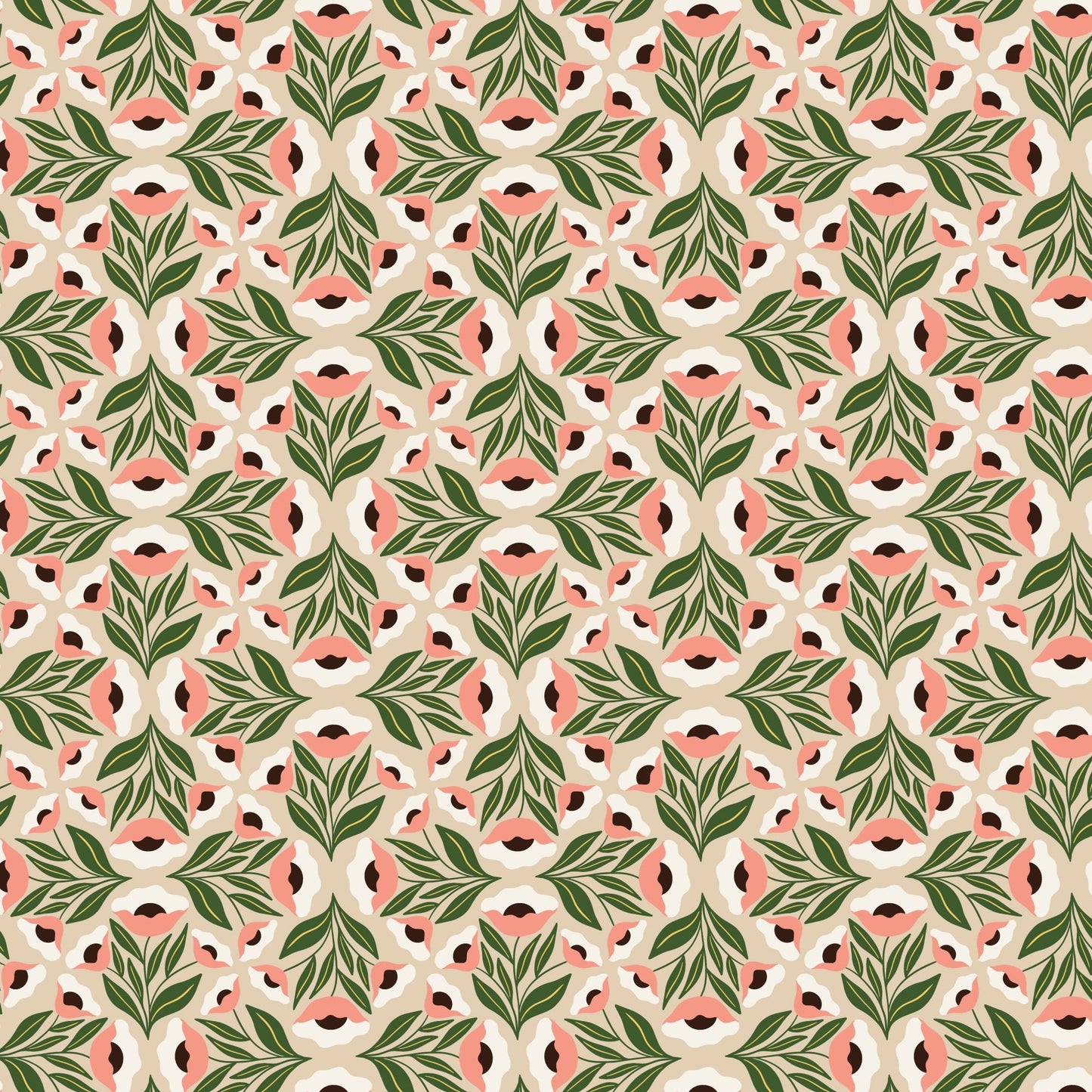 Florets - Honey Garden - Juliana Tipton - Cloud 9 Fabrics - Poplin - Simplifi Fabric