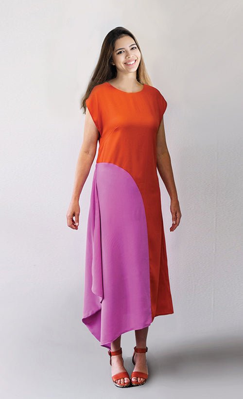 Flounce Dress - Paper Sewing Pattern - Sew Different - Simplifi Fabric