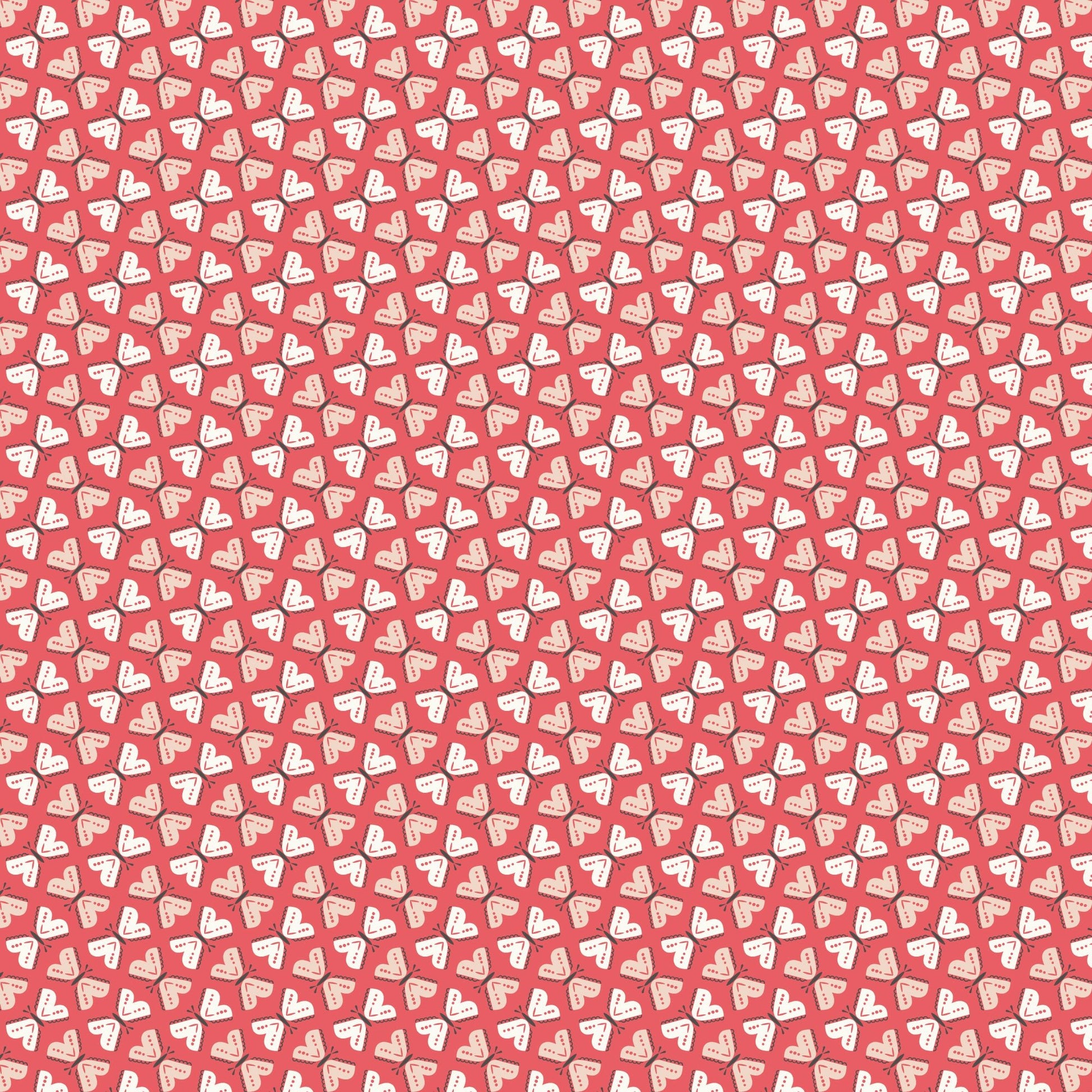 Flutter By - Watermelon - Little Bo - Kimberly Morgan - Cloud 9 Fabrics - Poplin - Simplifi Fabric