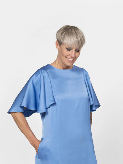 Flutter Sleeve Dress Pattern - The Assembly Line - Simplifi Fabric