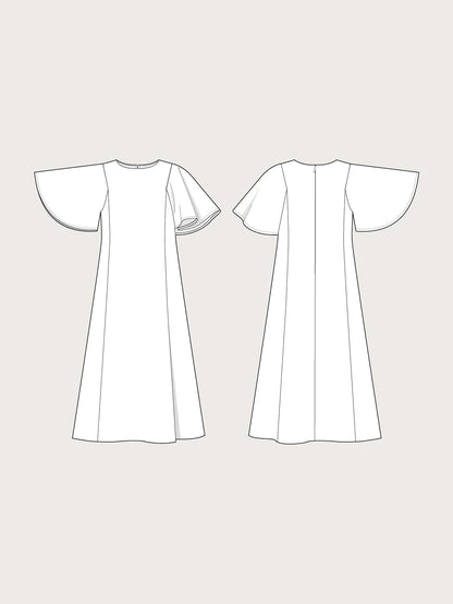 Flutter Sleeve Dress Pattern - The Assembly Line - Simplifi Fabric