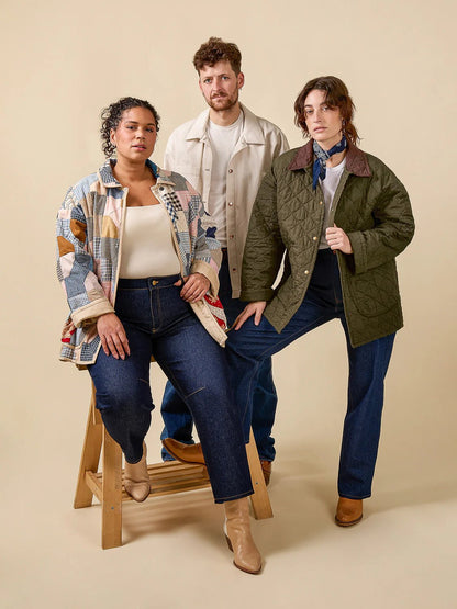 Fowler Barn Coat + Quilted Jacket Pattern - Closet Core Patterns - Simplifi Fabric