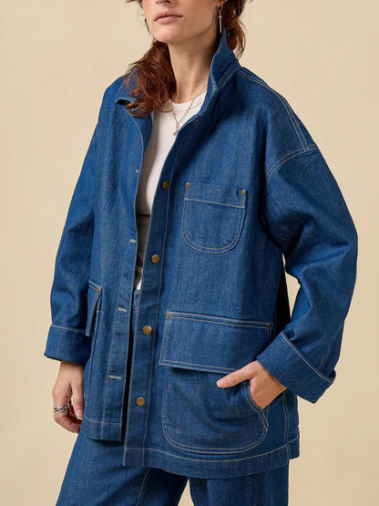 Fowler Barn Coat + Quilted Jacket Pattern - Closet Core Patterns - Simplifi Fabric