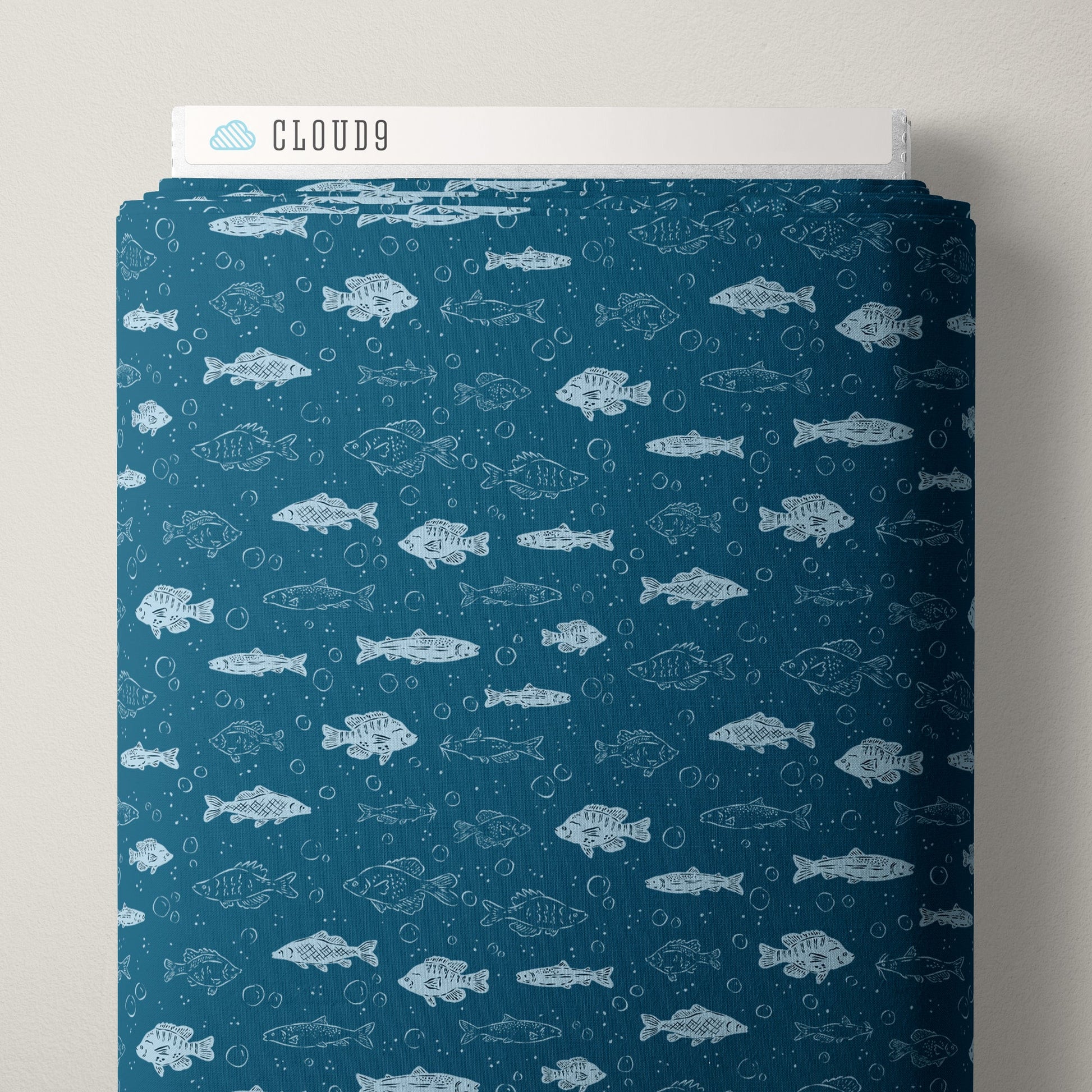 Freshwater Fish - Camp Canine - Krissy Mast - Cloud 9 Fabrics - Poplin - Simplifi Fabric