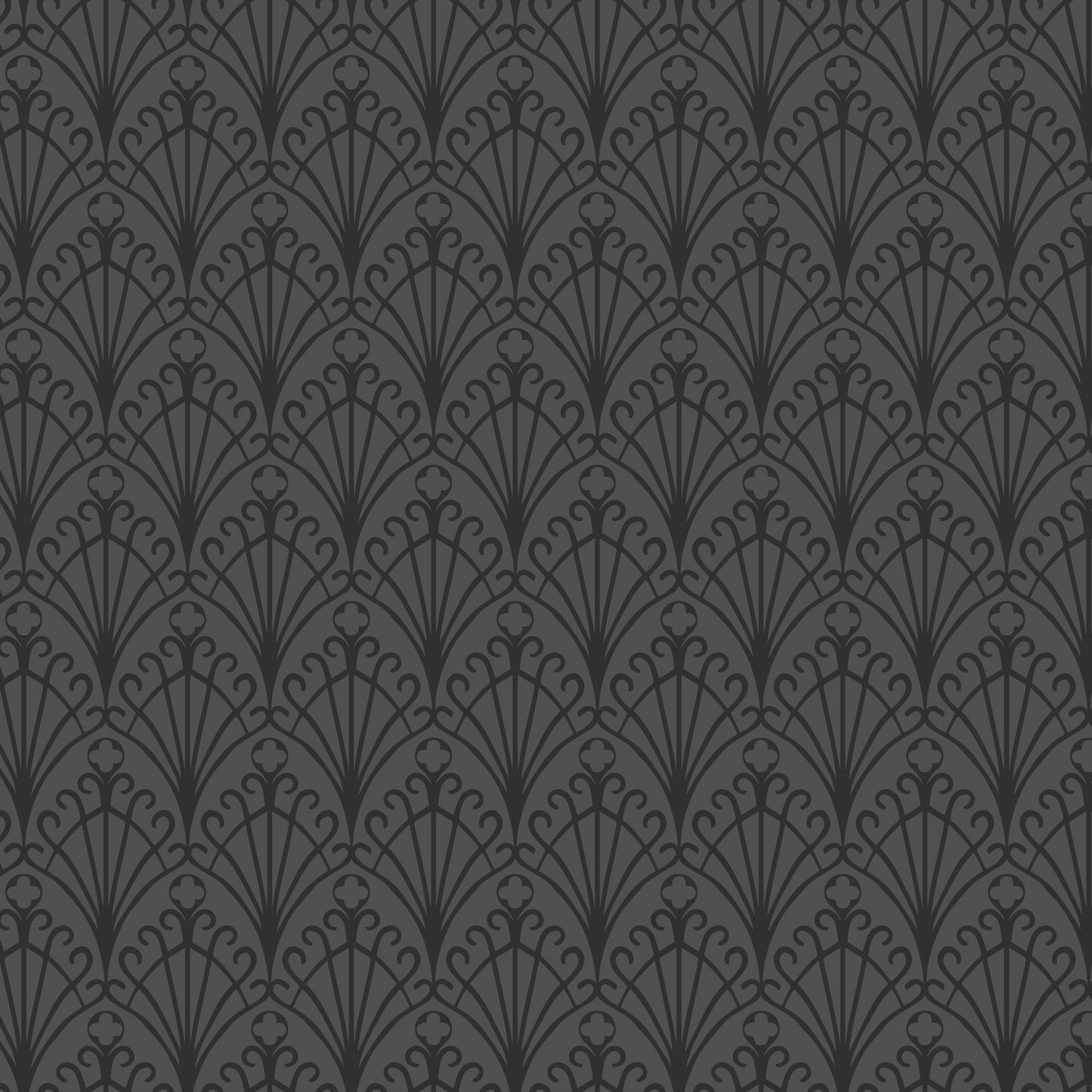 Garden Gate - Ebony - Twilight Reverie - Lisee Ree Designs - Cloud 9 Fabrics - Poplin - Simplifi Fabric