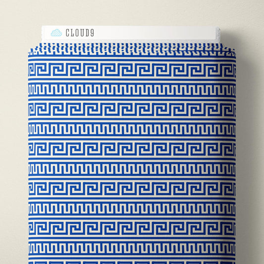 Greek Decor - Blue - The Iliad - Aidi Riera - Cloud 9 Fabrics - Poplin - Simplifi Fabric