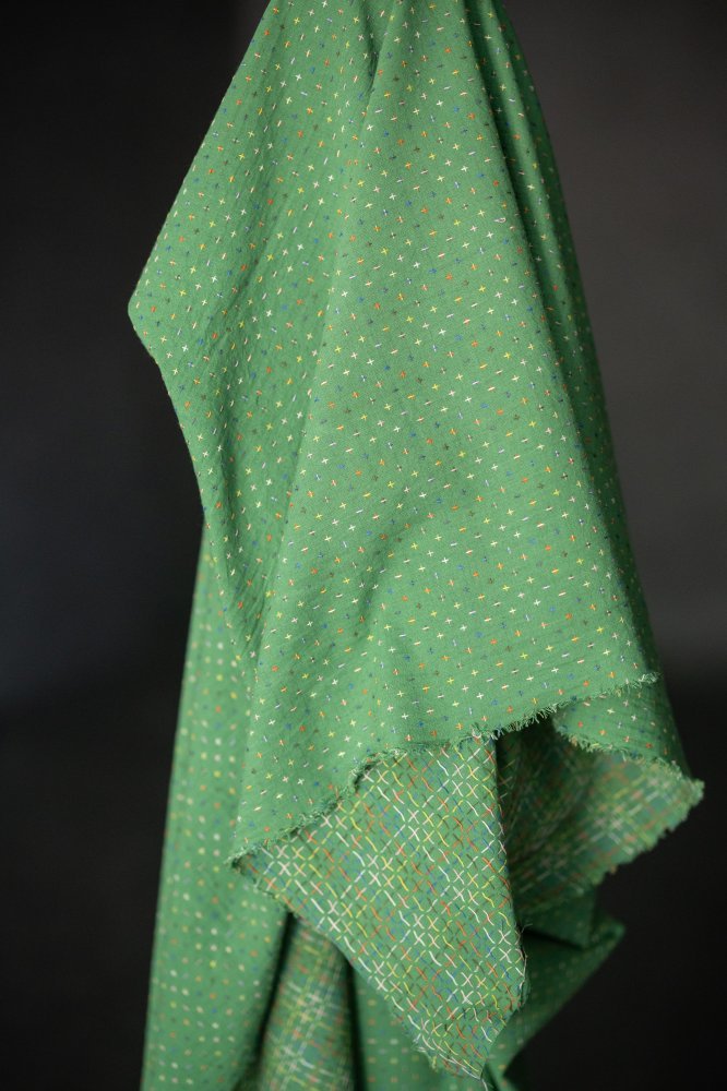 Green Bobbette Cross Indian Cotton - Merchant & Mills - Simplifi Fabric
