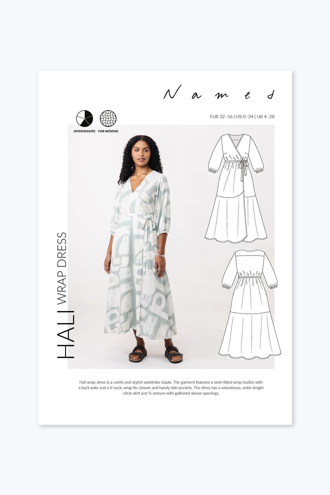 Hali Wrap + Jumpsuit - Named Clothing - Sewing Pattern - Simplifi Fabric