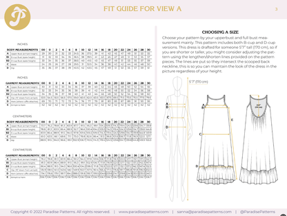 Hallon Dress PDF Pattern - Paradise Patterns - Simplifi Fabric