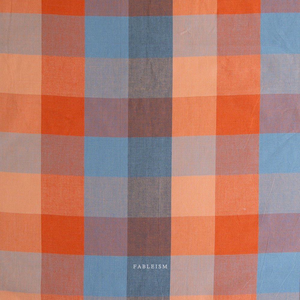 Happy Checkers - Sailor - Lumiere - Fableism Supply Co. - Simplifi Fabric