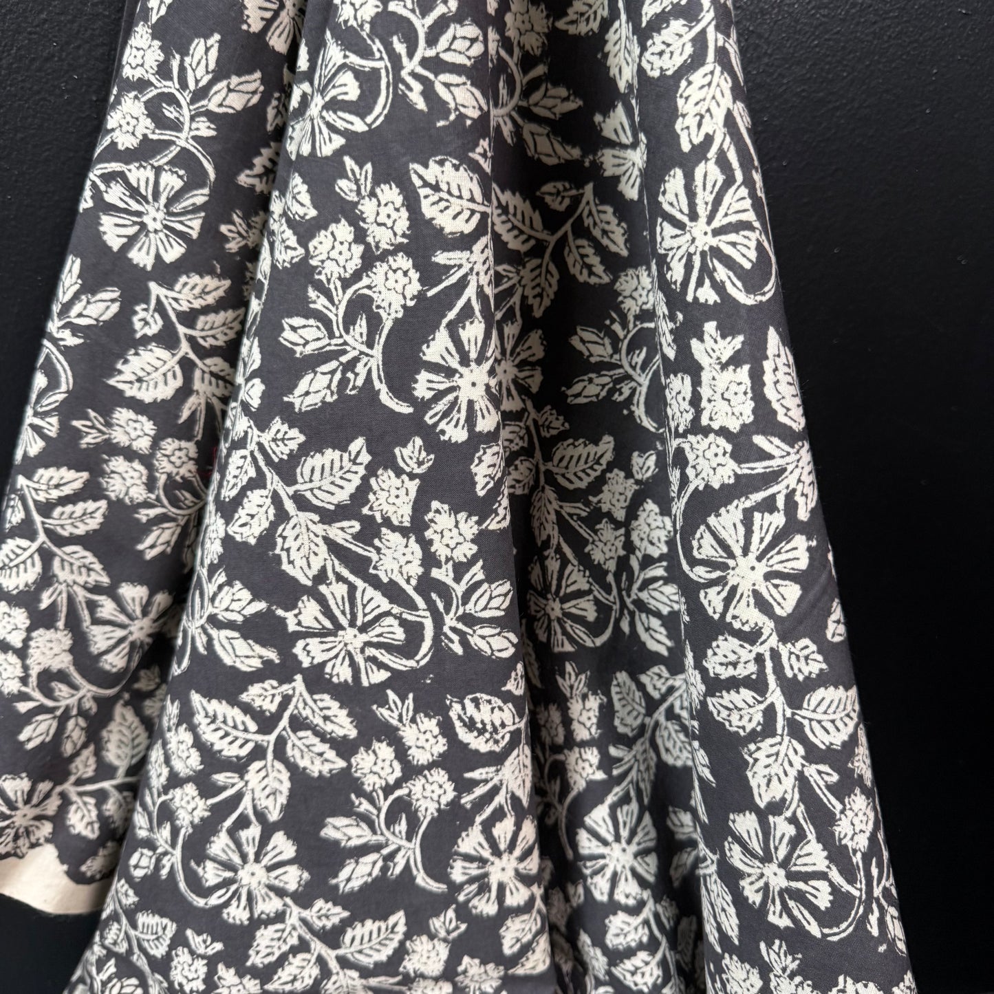 Wildwood Black  - Bagru Indian Cotton Block Print