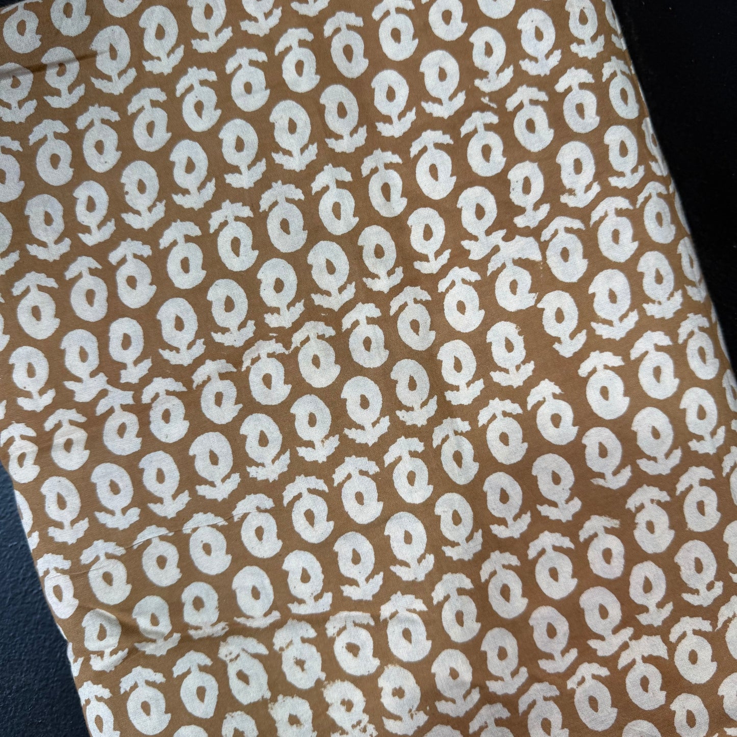 Kora Camel - Bagru Indian Cotton Block Print