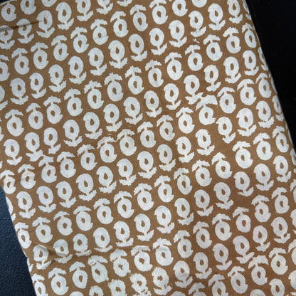 Kora Camel - Bagru Indian Cotton Block Print