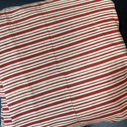 Rustic Stripes - Bagru Indian Cotton Block Print