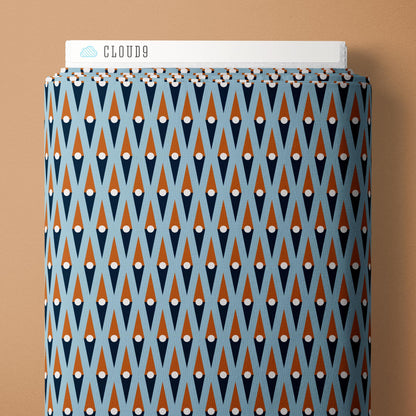 Head North - Blue - Backwoods and Boots - Softly Studio - Cloud 9 Fabrics - Poplin - Simplifi Fabric