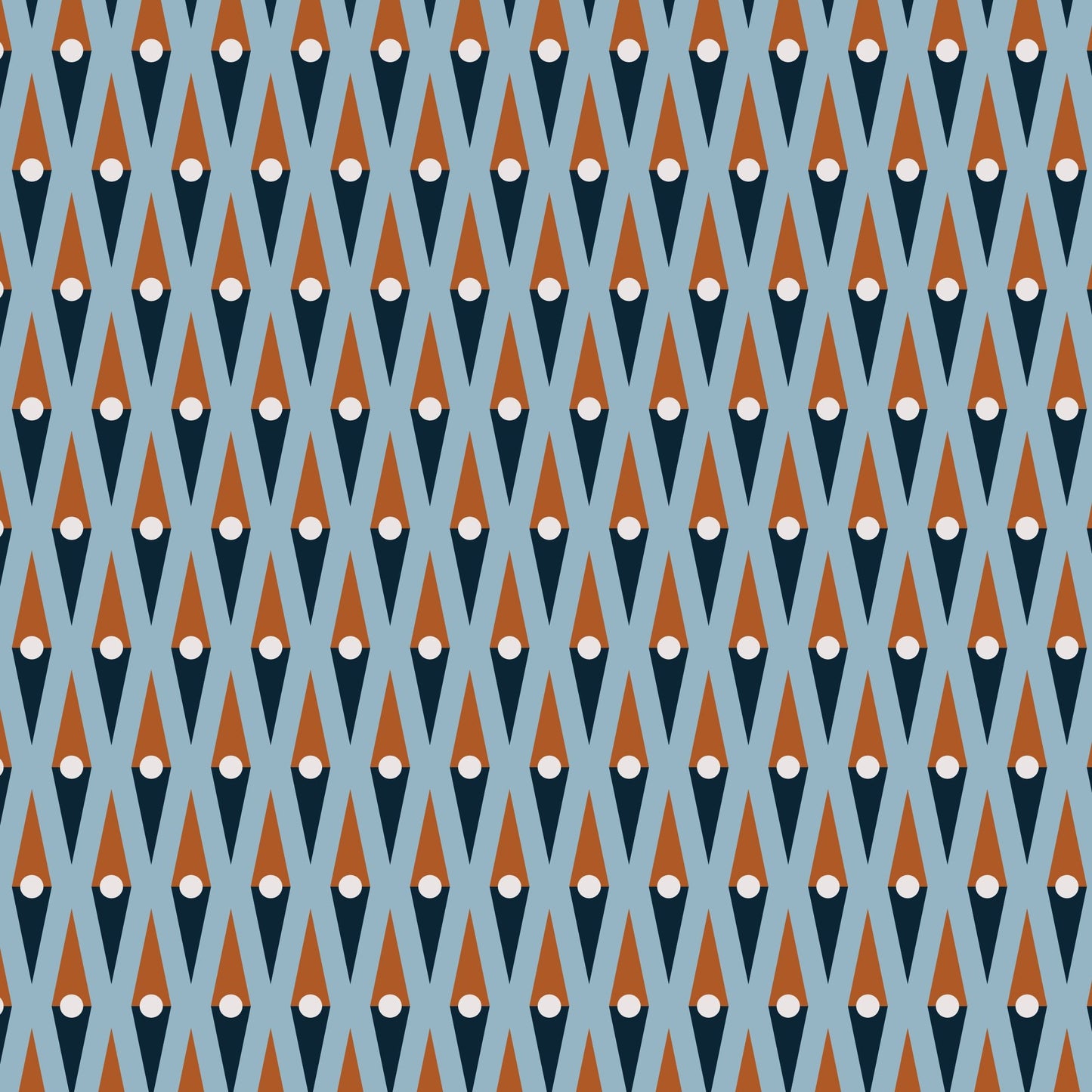 Head North - Blue - Backwoods and Boots - Softly Studio - Cloud 9 Fabrics - Poplin - Simplifi Fabric