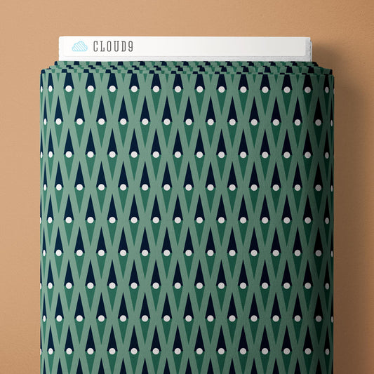 Head North - Green - Backwoods and Boots - Softly Studio - Cloud 9 Fabrics - Poplin - Simplifi Fabric
