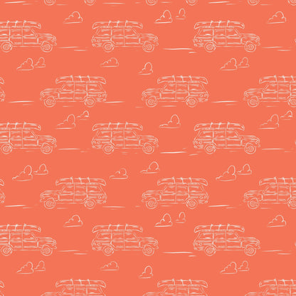 Headed for Adventure - Red - Camp Canine - Krissy Mast - Cloud 9 Fabrics - Poplin - Simplifi Fabric