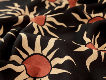 Helios Viscose & Linen - Black - Oeko - Tex 100 - Fabric Godmother - Simplifi Fabric