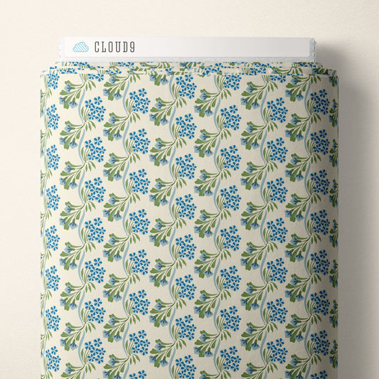 Heritage Garden - Blue - Summer Garden - House Of Haricot - Cloud 9 Fabrics - Poplin - Simplifi Fabric