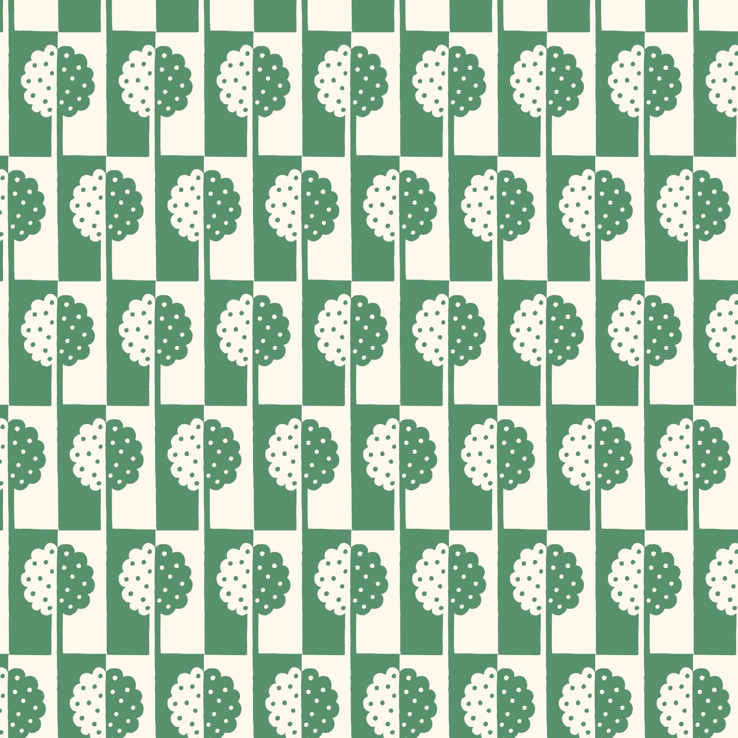 Holly Tree - Green - Orchard Deco - Ariana Martin - Cloud 9 Fabrics - Poplin - Simplifi Fabric