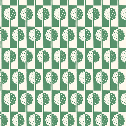 Holly Tree - Green - Orchard Deco - Ariana Martin - Cloud 9 Fabrics - Poplin - Simplifi Fabric