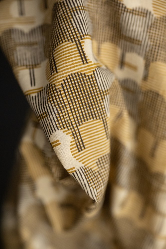 Honey Truffle Indian Block Print Cotton - Merchant & Mills - Simplifi Fabric