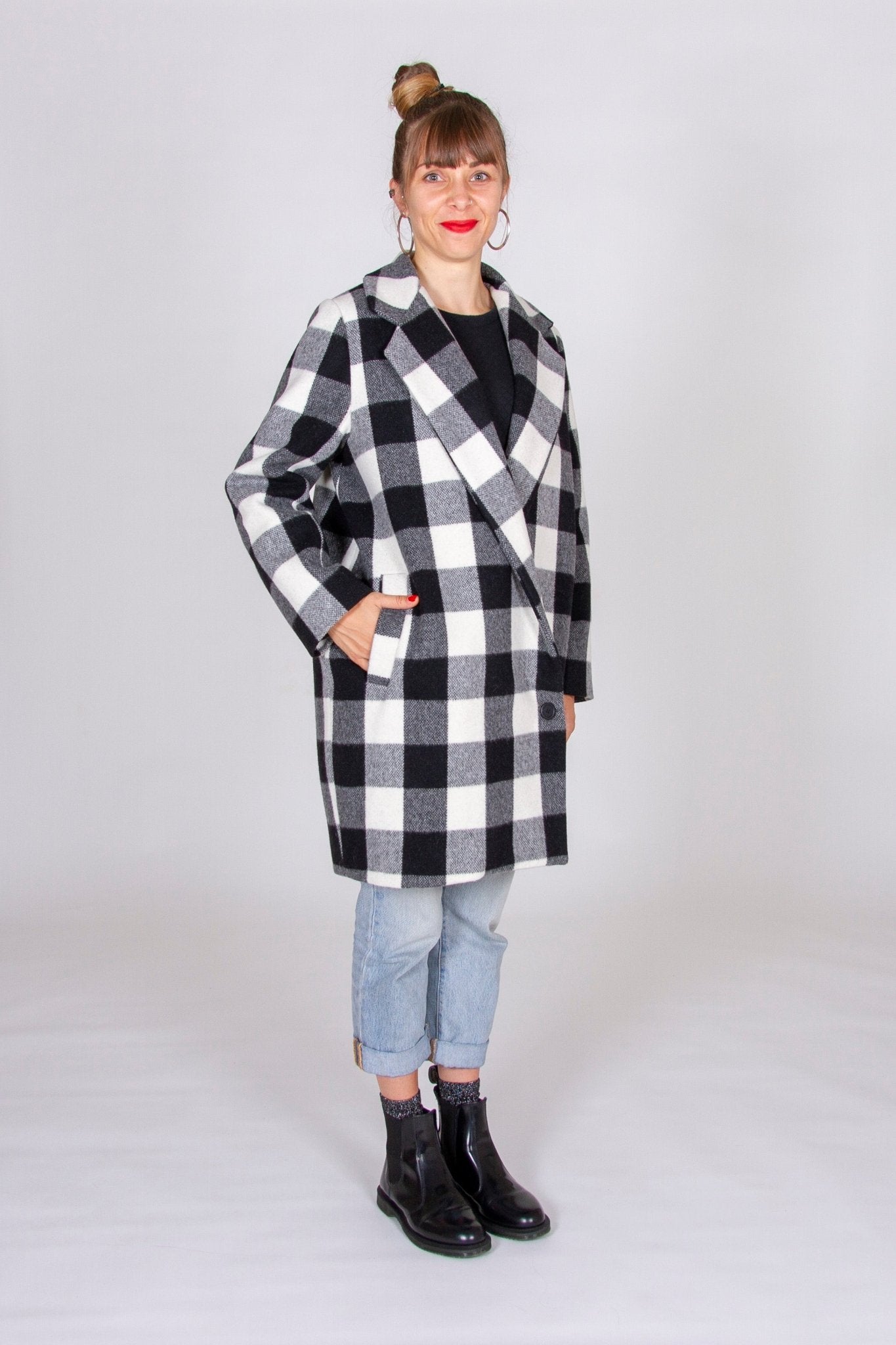 I am MERLIN - Lapel Coat Pattern - I AM PATTERNS - Simplifi Fabric