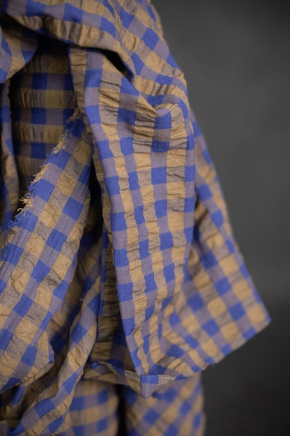 Jupiter Gingham Seersucker Indian Organic Cotton - Merchant & Mills - Simplifi Fabric