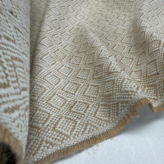 Jute + Cotton Blend Textued Fabric - Natural - 340 GSM - Simplifi Fabric