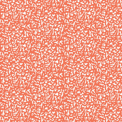 K9 Composition Book - Tomato - Teacher's Pet - Krissy Mast - Cloud 9 Fabrics - Poplin - Simplifi Fabric