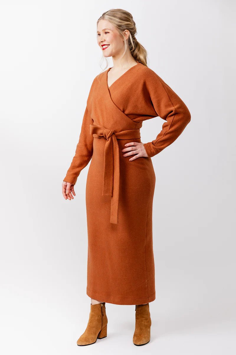 Kajo Batwing Wrap Sweater & Dress - Named Clothing - Sewing Pattern - Simplifi Fabric