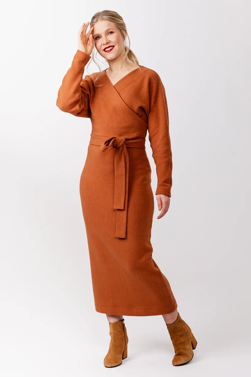 Kajo Batwing Wrap Sweater & Dress - Named Clothing - Sewing Pattern - Simplifi Fabric