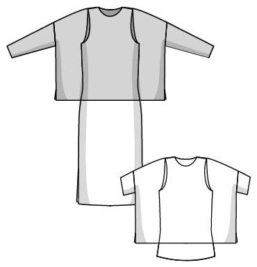 Layer Dress & Top - Paper Sewing Pattern - Sew Different - Simplifi Fabric