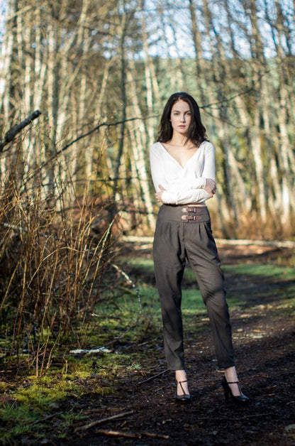 Lazo Trousers Womens PDF Sewing Pattern - Thread Theory - Simplifi Fabric