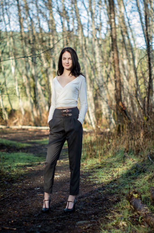 Lazo Trousers Womens PDF Sewing Pattern - Thread Theory - Simplifi Fabric