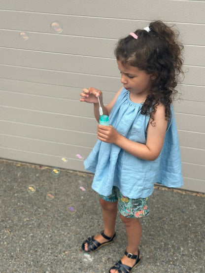 Lila Swirl Dress and Top (18mo - 12yrs) PDF Sewing Pattern - Atelier Mimito - Simplifi Fabric