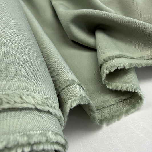 Linen + Viscose + Cotton Mix - Pale Sage - Simplifi Fabric